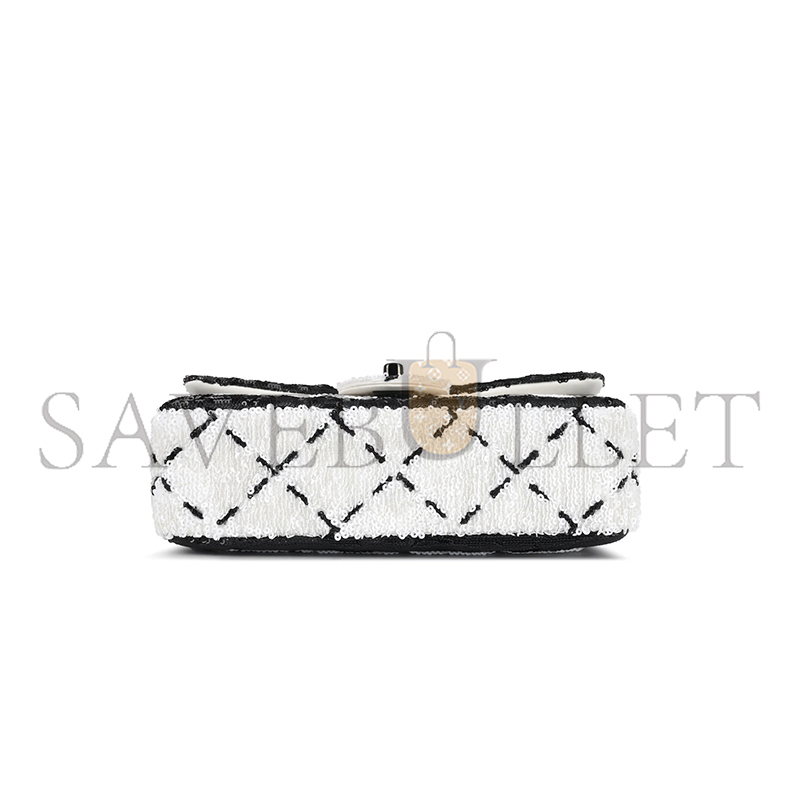 CHANEL CLASSIC FLAP BAG SEQUINS AS4561 (21*14*8cm)